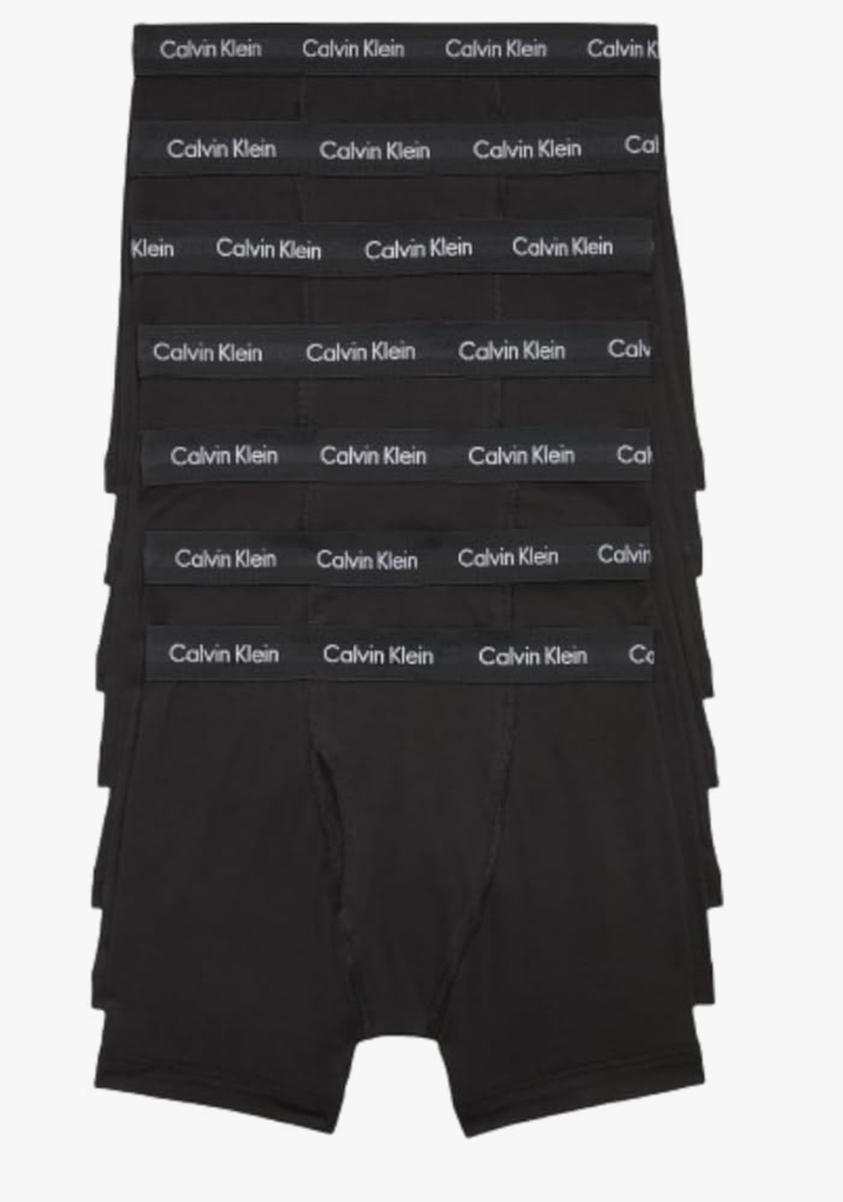 Calvin Klein Men's Cotton Stretch 7-Pack Boxer Brief, M