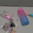 Dan&Darci Decorate Your Own Glow-in-The-Dark Water Bottle Kit for Girls - Easter Gifts for Girl Ages 4-6 5-7 6-8 - 4 5 6 7 8 Year Old Birthday Gift Ideas - Arts and Crafts for Kids Age 6-8