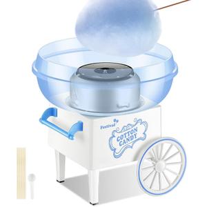 Cotton Candy Machine for Kids, Cotton Candy Maker for kids Christmas Gifts, Birthday Gifts with 10 sticks and 1 Scoop (Blue)