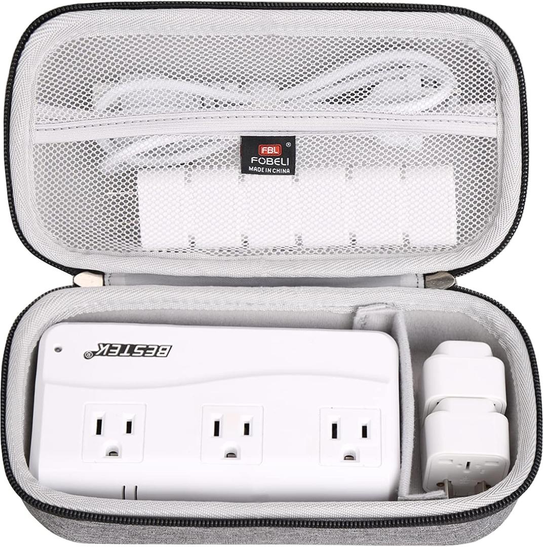 FBLFOBELI Hard Carrying Case for BESTEK/Ceptics 2000W Travel Universal Travel Adapter 220V to 110V Voltage Converter (New Version, Case Only)