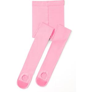3 x Girls' Convertible Ballet Tights, 50D Ultra Soft Professional Transition Dance Tights for Ballet (Pink, S)
