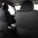 LUCKYMAN CLUB 2005-2015 Tacoma Custom Fit Seat Covers for Crew Cab with Faux Leather (2005-2015 Black)