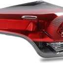 Tail Light Outer Compatible With 2016 2017 2018 Toyota Rav4 Left Driver Side Taillight without bulbs Replace 815500R061 Halogen