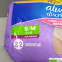 Always Discreet Adult Diapers for Women, Incontinence Underwear, Postpartum Essentials, Disposable Briefs, Max Absorbency, Bladder Leak Protection, Small/Medium, 32ct