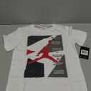 Jordan AJ Block T-Shirt white/gym red/dark green M