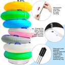 MorningRo Pool Float Storage Rack Pool Float Holder Stainless Steel Equipment Holder Water Filling Base Portable Scalable Outdoor Rack for Swimming Outdoor Storage (13 x 78 in,White)