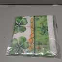 XCHI Green Hats Shamrock Coins St. Patrick's Day Tablecloth Rectangle Table Cloth Washable Table Covers for Indoor Outdoor Dining Home Party Decorations 60x104 Inch