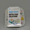 Jacent Safari Snack Boxes: 3 Count Pack with 3 Sizes, Craft/Snack Containers, Easy Open, Leak Proof Small Food Containers with Lids, Nesting Boxes For Sandwiches, Snacks, And More