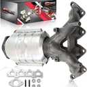 Catalytic Converter Kit Compatible with 2004-2012 Hyundai Elan-tra, 2007-2008 Tiburon, 2010-2011 Kia Soul, 2006-2009 Spectra, 2004-2009 Kia Spectra 2.0L (EPA Compliant)