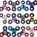12 Pack Fidget Spinner Bulk Metal Tri-Spinner Fidget Toy Set Hand Spinner EDC, Easter Egg Filler Stuffer Gift Party Favors Supplies Goodie Bag Gadget Classroom Prize for Boy Girl Toddler