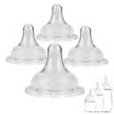 Baby Bottle Nipple for Gulicola Natural Glass Bottle,6m+,Size L Soft Silicone Nipples,Fast Flow, 4 Count