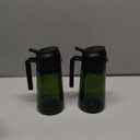 TrendPlain - Original 16oz/470ml Olive Oil Dispenser Bottle for Kitchen Gadgets and Air Fryer Accessories - Olive Oil Sprayer for Cooking w/Stickers - 2 Black