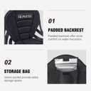 Kayak Seat, Universal Adjustable Kayak Seat with Back Support, Kayak Replacement Seat, Detachable Paddle Board Seat Fishing Boat Seat for Kayaking, Sup and Canoe