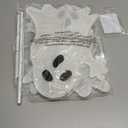 Halloween Lighted 3 Stacked Ghosts, 42 H Pre-Lit Lighted Ghosts with 50 Warm White Lights, Light Up Halloween Ghost Decoration for Indoor, Outdoor, Porch, Yard, Holiday Decor