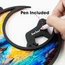 vinatimes 6'' Fox Terrier Dog Memorial Suncatcher Personalized Dog Name Ornament Sympathy Gifts for Dog Lovers Pet Bereavement Present Dog Remembrance Keepsake Window Car Hanging SCD-B2-6-02