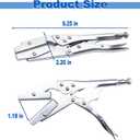 10-Inch Radiator Hose Clamp Pliers Set 4-Pack, Heavy Duty Self-Locking Pinch Off Tool for Automobile Radiator Pipes, Fuel Hoses, Water & Vacuum Lines