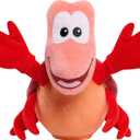 Disney Princess Singing and Snapping Sebastian 10-inch Plush Stuffed Animal, Red Crab, Kids Toys for Ages 3 Up by Just Play