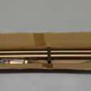 2-Pack Curtain Rod for Windows 72-144",Adjustable Window Curtain Rods with Premium Aluminum End Cap Finials and Full Surround Brackets,7/8"(0.073Feet) Diameter,Warm Gold Drapery Rods for Curtains