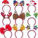 Christmas Headbands and Costume Headwear,Christmas Headwear Holiday Headbands Accessories for Xmas Party Decorations Favors