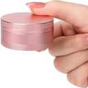 Portable Pill Box Pill Case Daily - Waterproof Single Metal Pill Container for Pocket Purse, Aluminium Alloy Round Daily Medicine Organizer to Hold Vitamins, Fish Oil, Medicine Medium Size