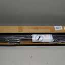 Tension Curtain Rod 51-165In(4.25-13.75Ft), Extra Long Outdoor Curtain Rod No Drilling for Window or Bathroom Patio, Adjustable Spring Shower Rod, Easy to Install Never Rust, Rod Diameter 1.26In-Black