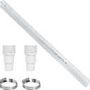 IWIWE SX160Z3 31-Inch Clear Replacement Hose Fits for Hayward S160t & S190t Series Sand Filters (Includes 2 Hose Clamps + 2 Water Pipe Interfaces)