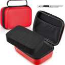 Relaxweex EVA Hard Case with Customizable Foam 13.5 x 9.8 x 5.5 Inchprotective EVA Carrying Case Shockproof Outdoor for Camera, Digital Products, Electronic Instruments with Knife, Red