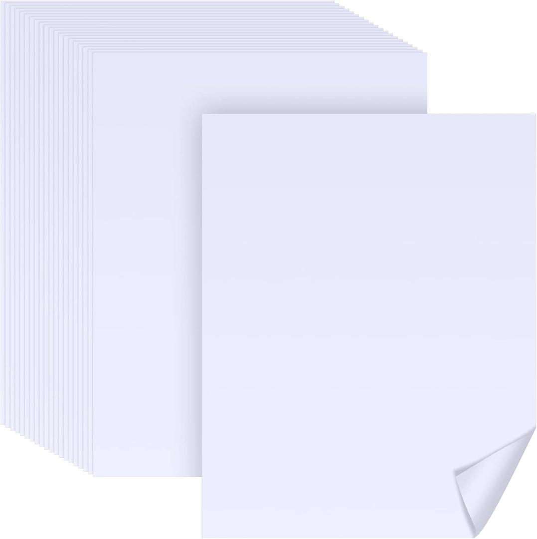 Glenmal 100 Sheets of Poster Board Paper, 22 x 28 Inches, White, 157g Gauge, Art White Paper, Can Be Applied for Posters, Signs and Printing