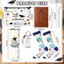Patelai 6 Pcs 2026 Christian Graduation Gifts Set Congrats Grad Gift Basket for College High School Bible Verse Graduation Gift with Tumbler Keychain Makeup Bag Notebook Pen Sock for Graduates Her Him