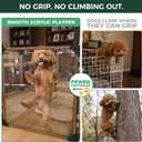 FXW AuraSpace Pro Acrylic Indoor Dog Playpen, Heavy-Duty with Metal Frame, 24" Height 8 Panels for Puppies & Small Dogs, WalnutPatented