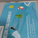 Pool Cleaning Kit, 14.5'' Pool Brush Head & Ultra Fine Mesh Pool Skimmer Net with Pole, Aluminum Frame Pool Net Skimmer & Pool Brush with Pole,Pool Net & Pool Brushes for Cleaning Pool Walls with Pole