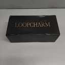 LOOPCHARM Women's Kitten Heel Strappy Open Square Toe Thong Ankle Strap Heels for Wedding Size 8