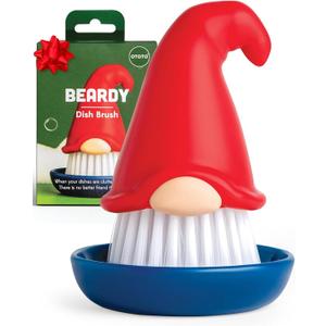 New! Beardy Gnome Dish Brush by Ototo - Dish Scrub Brush, Gnomes, Quirky Gifts, Dish Brush, Cute Kitchen Accessories, Funny Kitchen Gadgets, Vegetable Brush, Cute and Useful Gifts for Women