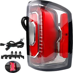 LED Tail light Compatible with GMC Sierra 1500 Denali/SLT 2016-2019, Rear Taillights with Bulbs and Harness Replaces 84233588 84365931 Running Brake Turn Signal - Rear Right Passenger Side RH