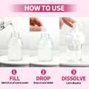 2 x Foaming Hand Soap Kit, 1 Refillable Foaming Hand Soap Dispensers+6 Tablet Refills Ocean Scent 6 x 10.14 Fl oz Bottles (60.84Fl oz Total)