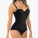 BRABIC Bodysuit Shapewear for Women Tummy Control Dress Backless Bodysuit Tops Body Shaper with Built-in Bra, Large