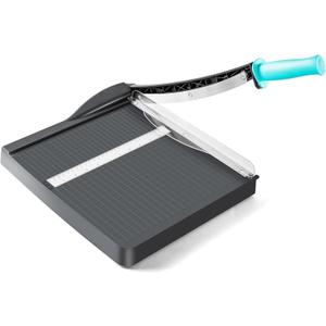 VUSIGN Paper Cutter 12" Cut Length Guillotine Papercutter, Heavy Duty Paper Trimmer with 18 Sheet Capacity Paper Slicer, Large Guillotina Paper Cutting Board for Classroom Crafting Cardstock