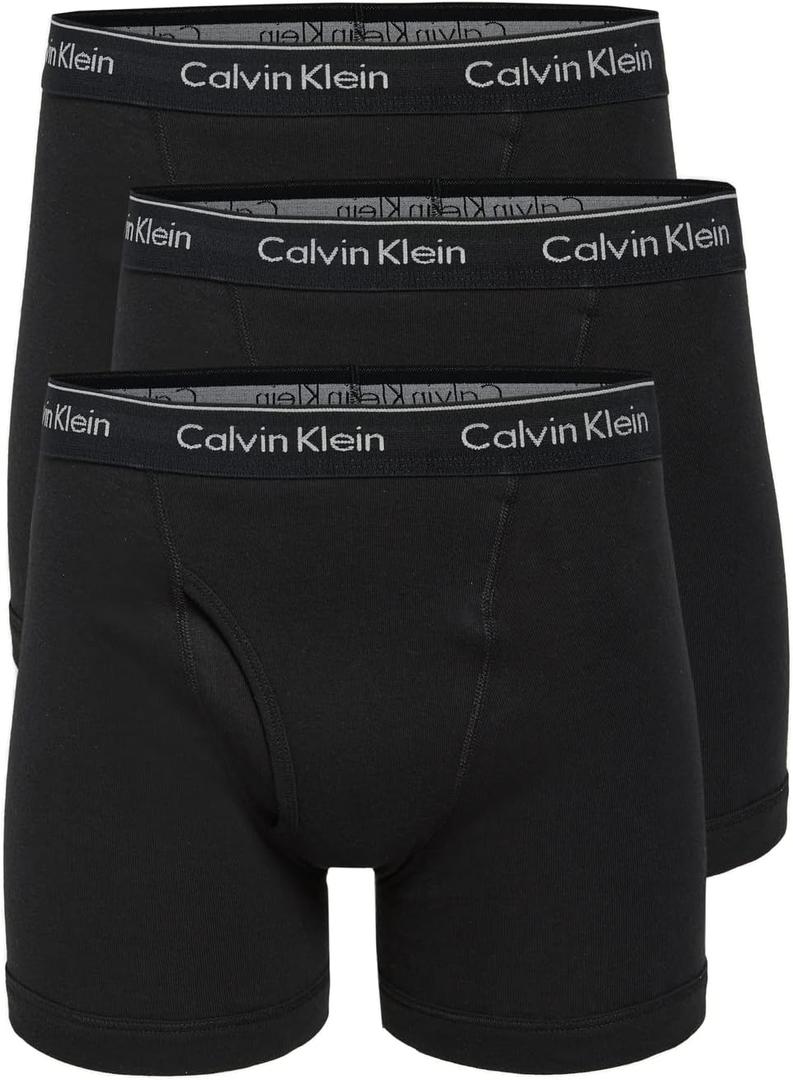 Calvin Klein Mens Cotton Classics 3-Pack Boxer Brief (Large)