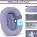 GEVO Upgraded Ear Cushions Replacement Earpads for 2024 New Apple AirPods Max Headphones, Mesh Fabric Ear Pads Cover with Memory Foam and Magnet for AirPods Max Fresh Color (Purple)