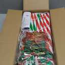 Lollipop Christmas Pathway Lights Outdoor, 28 Inch 8 Light Modes Pathway Christmas Lights with Bow, Waterpoor Outdoor Candy Cane Pathway Lights, Xmas Decoration for Walkway, Yard(6PCS-Multicolor)