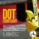 US Cargo Control 4" x 30' Winch Straps with Twisted Sewn Loops (10-Pack), 5,400 LBS Working Load Limit, Heavy Duty Flatbed Tie Downs, Yellow 4 Inch Straps for Flatbed Trailers and Trucks
