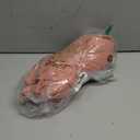 SCOMCHIC Plus Size Summer Dress Casual Short Sleeve Bow Tie Deep V Neck Smocked Button Down Midi Flowy A-line Boho Dresses (Pink)