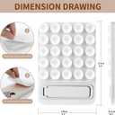 2 x Suction Phone Mount for Case, 2 in 1 Silicone Octo Cup Buddy Sticky Grip Holder for iPhone, Hands-Free Selfie/Video for TikTok Influencers, Women Gift Black