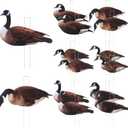 Goose Silhouette Decoys with Metal Stakes Goose Motion Decoys Set Outdoor Hunting Silhouette Stackable Realistic Vivid Easy to Carry for Field Pond