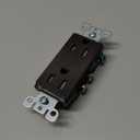 Leviton 15 Amp Decora Tamper-Resistant Duplex Electrical Wall Outlet, T5325, Brown