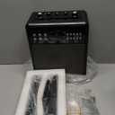 Karaoke Machine for Adults & Kids, Portable Karaoke Machine with 2 Wireless Microphones, Karaoke Speaker with LED Lights Supports USB/AUX in/TF Card for Home Party and Outdoor Event (Black)