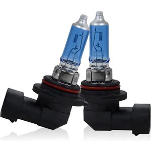 2 PCS 9006 Car Halogen Bulbs, Ultra White Light Bulbs, 12V 100W Front Fog Light Bulb, Super Bright High Beam Low Beam Bulb Auto Lights Universal for Most Cars, Trucks, SUVs (White)