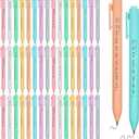 Cholemy 50 Pcs Bible Verse Pens Christian Gifts Bulk, Christian Pens for Women Inspirational Quotes Writing Tool Retractable Black Ink Religious Ballpoint for Women Men School Office(Pastel)