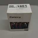 Jungle Leopard Galaxy 120mm PC Case Fan, ARGB and PWM Cooling Fans PC, Axle Core Double Ring CD Pattern Module Computer Fans, Daisy-Chain 5V RGB Fan (Black 3 Pack)