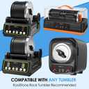 Rock Tumbler Grit and Ceramic Tumbling Media 4 Pounds, Polish Up to 25 lbs. of Rocks, 4-Step Polish Refill Media Kit, Compatible with All Rock Tumblers, Essential Polishing Kit for Adults